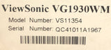 Viewsonic VG1930wm 19" Widescreen LCD Monitor