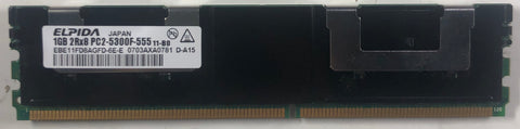 Elpida EBE11FD8AGFD-6E-E 1GB DDR2 Server RAM Memory