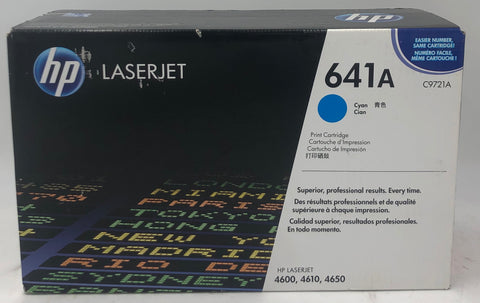 HP LaserJet 641A Cyan Print Cartridge- C9721A