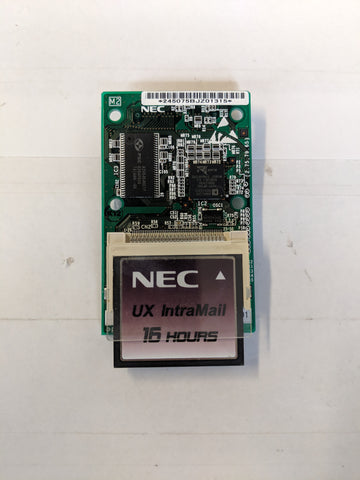 NEC Univerge UX5000 Daughter Board p/n IP3WW-VMDB-B1 with 16-Hour UX IntraMail Card 0910508