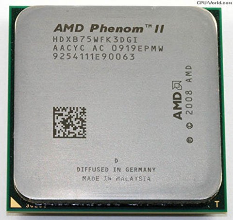 AMD Phenom II X3 B75 CPU Processor- HDXB75WFK3DGI