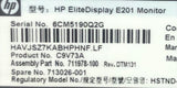 HP EliteDisplay E201 20" LED Monitor