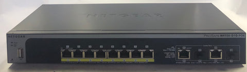 Netgear ProSafe M4100-D10-POE 8-Port Desktop Managed Switch