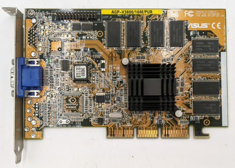 Asus Riva TNT2 16MB Graphics Card- AGP-V3800/16M/PUR