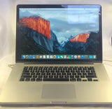 Apple MacBook Pro A1398 Laptop- 251GB Flash HDD, 16GB RAM, Intel i7 CPU, OSX 10