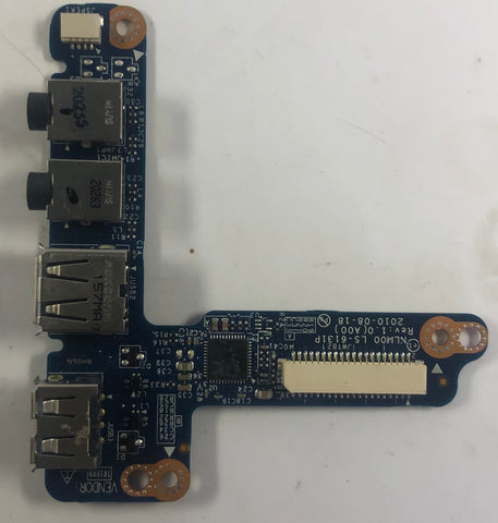 Dell Inspiron 1120 Laptop LS-6131P Dual USB Port Board- 5YNF1