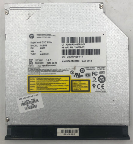 HP Pavilion 15-f Laptop GU90N Super Multi DVD Writer- 779456-001