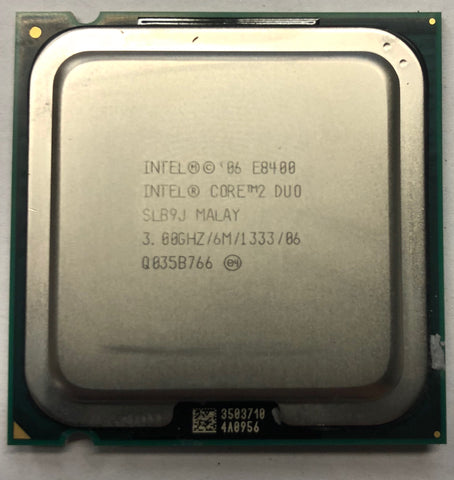 Intel Core 2 Duo E8400 Desktop CPU Processor- SLB9J