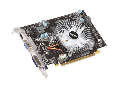 MSI GeForce GT 220 DirectX 10.1 N220GT-MD1G 1GB 128-Bit GDDR2 PCI Express 2.0 x16 HDCP Ready SLI Support Video Card