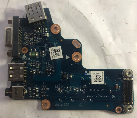 Dell Latitude E6520 Laptop LS-6561P Audio USB VGA Board- V7001