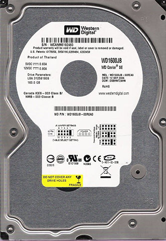 Western Digital Caviar SE 160GB SATA Desktop Hard Drive- WD1600JB-00REA0