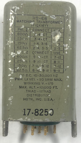 Triad HS-66 Matching Line I/O Transformer