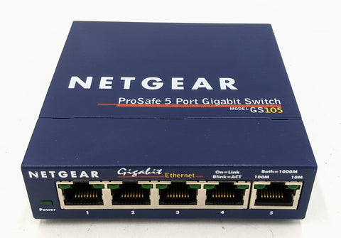 Netgear ProSafe 5-Port Gigabit Ethernet Switch- GS105