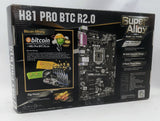 ASRock H81 PRO BTC R2.0 Mining Motherboard- 90-MXGUP0-A0UAYZ