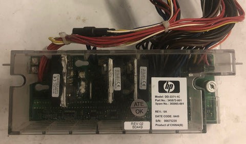 HP ProLiant ML350 G4 Server DD-2271-1C Power Supply Backplane Board- 365065-001