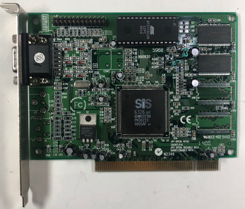 SIS 6326 4MB AGP Graphics Card