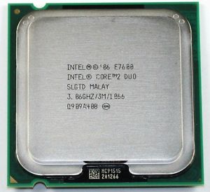 Intel Core 2 Duo E7600 Desktop CPU Processor- SLGTD