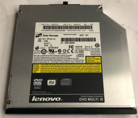 Lenovo ThinkPad T510 Laptop GT30N Super Multi DVD Rewriter- 45N7515