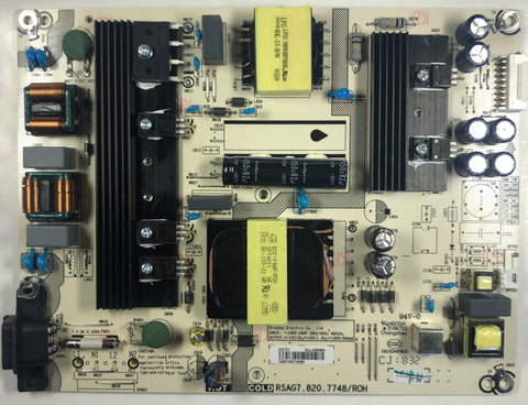 Hisense 55R6000E 4K UHD TV RSAG7.820.7748/ROHS Power Supply Board- 222172