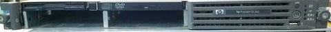 HP Proliant DL360 G4 Rack Server with Intel 3.0ghz 2mb L2 cache processor, 2gb memory, one power supply, no HD or HD caddies, No OS