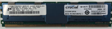 Micron MT36HTF51272FY-667E1D4 4GB DDR2 Server RAM Memory