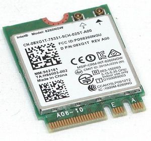 DELL Latitude E5470 Laptop Intel Dual Band Wireless WLAN Card- 8XG1T