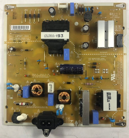 LG 50UM7300PUA 4K LED TV LGP50T-19U1 Power Supply Board- EAY65228801
