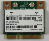 HP Stream 11 Pro G4 Laptop BCM943142HMBPFXH WLAN & BT PCI-E Mini Card- 753076-001