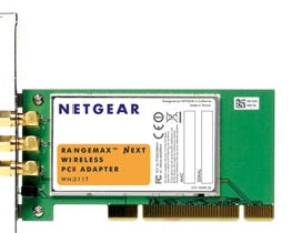 Netgear WN311T RangeMax Next Wireless-N PCI Adapter Card