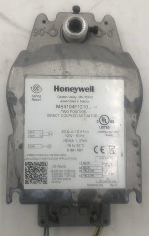 Honeywell MS4104F1210 2-Position Direct Coupled Actuator