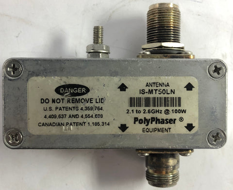 PolyPhaser IS-MT50LN 100W Impulse Surge Suppressor
