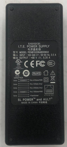 I.T.E. Power Supply 51015141 Ethernet PoE Injector- PENB1020B4800N02