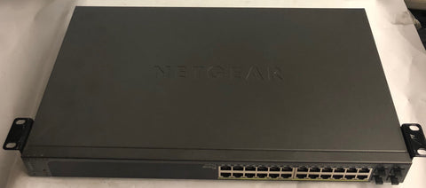 Netgear ProSafe 24-Port Gigabit Smart Switch with POE & 4 SFP Ports- GS728TP