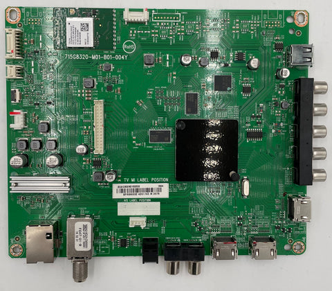 Vizio D50F-F1 LED TV 715G8320-M01-B01-004Y Main Board- XICB02K015020X
