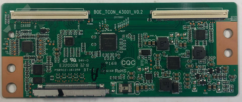 Vizio D43fx-F4 LED TV BOE_TCON_43001_V0.2 T-Con Board- 3200529302