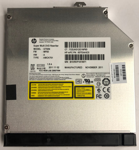 HP EliteBook 8560p Laptop GT50N Super Multi DVD Rewriter- 651042-001