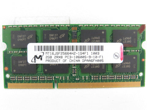 Micron MT16JSF25664HZ-1G4F1 2GB DDR3 Laptop RAM Memory