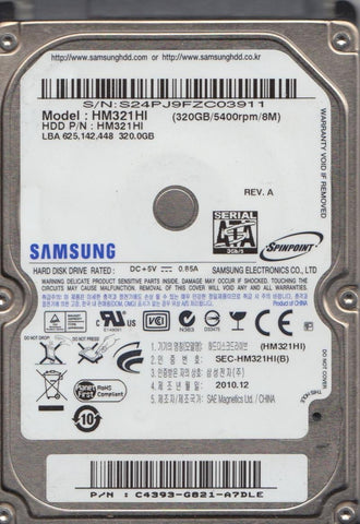 Samsung 320GB Laptop Hard Drive- HM321HI