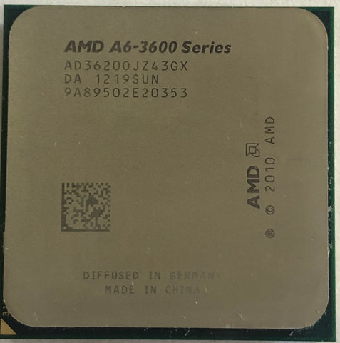 AMD A6-Series A6-3620 CPU Processor- AD3620OJZ43GX