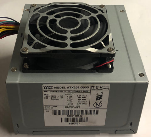 Gateway 500S Desktop ATX202-3555 200W Power Supply- 6500457