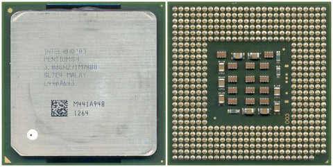 Intel Pentium 4 3 GHz Desktop CPU Processor- SL7E4