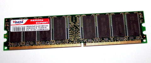 Vdata 512MB PC-3200 DDR DIMM Desktop Memory Module- MDGVD5F3H4860N1E02
