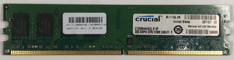 Crucial CT25664AA800 2GB DDR2 Desktop RAM Memory