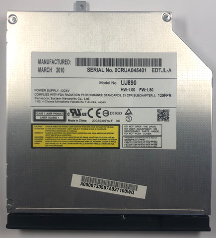 Toshiba Satellite L645 Laptop UJ890 CD/DVD-RW Drive- A0000733501