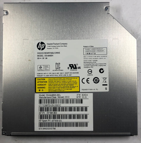 HP Envy 20 TouchSmart All-in-One DS-8A8SH DVD/CD Rewritable Drive- 657959-001