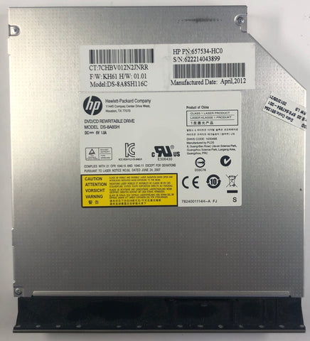 HP ProBook 4730s Laptop DS-8A8SH DVD/CD Rewritable Drive- 647954-001
