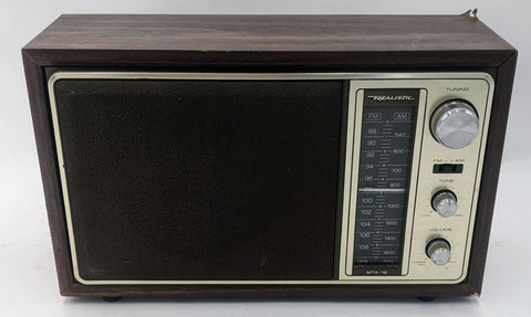 Realistic MTA-12 AM FM Radio