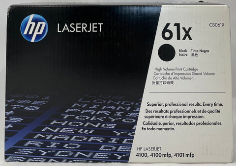 HP LaserJet 61X Black High Volume Print Cartridge- C8061X