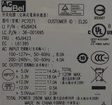 Lenovo ThinkCentre M58 Desktop PC7071 280W Power Supply- 45J9423