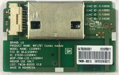 LG 55EF9500 4K OLED TV LGSBW41 WiFi & Bluetooth Module- EAT62093301